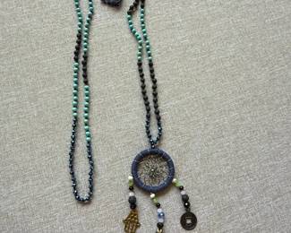Bohemian Dreamcatcher Statement Necklace