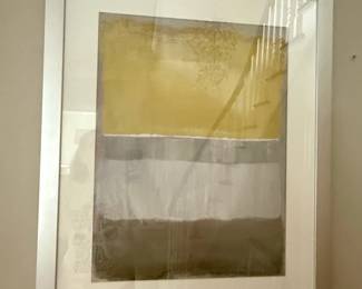 Z Gallerie Mat Half Light Abstract Framed Art