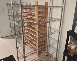 Nexel Industries Chrome Wire Wine Shelving Unit
