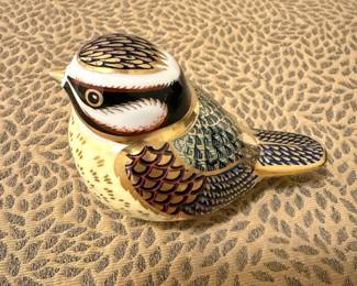 Royal Crown Derby Blue Tit Imari Paperweight