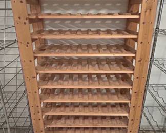 Modular Tier Pine Wine Rack