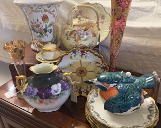 Hand-Painted and Enameled Porcelain and Glass