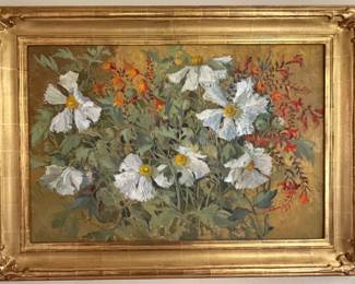 “Matilija Poppies & Firecrackers” by Meredith Brooks Abbott