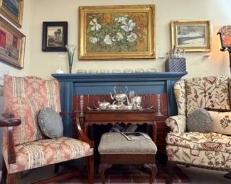 A Beautiful Setting of Fine Art, Silver, Glassware, and Furniture