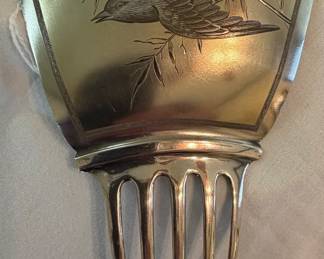 Sterling Hair Comb in the Aesthetic Motif