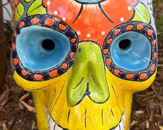 Dia de los Muertos Talavera Skull