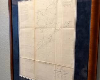 U.S. Coast Survey Preliminary Sketch of Galveston Bay, Texas, Second Edition, Circa