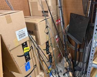 Assorted Fishing Rods and Reels