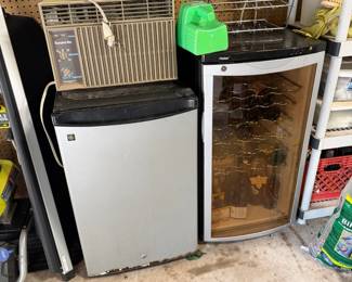 Haier Bottle Wine Cooler and GE Compact Refrigerator