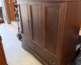 Ethan Allen British Classics Dark Cherry Armoire
