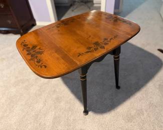Ethan Allen Hitchcock Style HandPainted Drop Leaf Table
