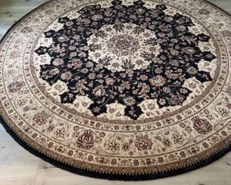 Safavieh Lyndhurst Collection Black or Ivory Round Rug
