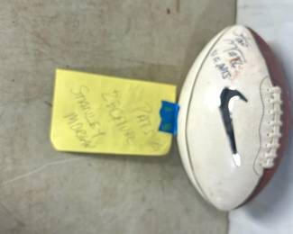 patriot signed football