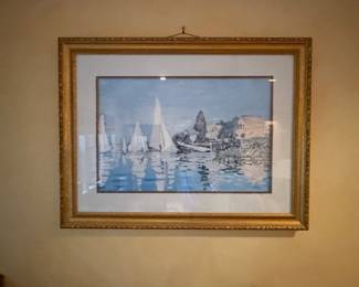 Claude Monet Regatta at Argenteuil Print