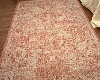 JONATHAN Y Santa Monica Estrella Bohemian Medallion Textured Weave Red or Taupe Area Rug