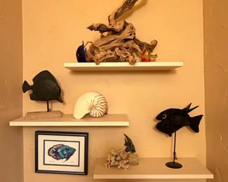 Coastal Decor Collection with Shelves
