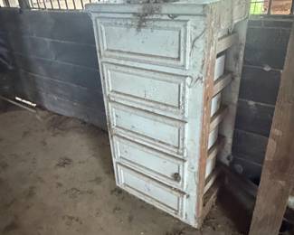 Vintage Painted FiveDrawer Chest