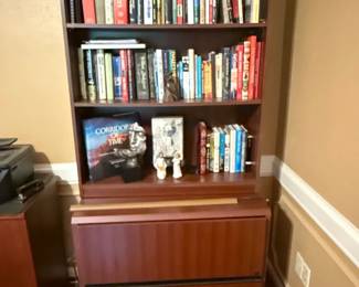 Lateral File Cabinet with Hutch Bookcase