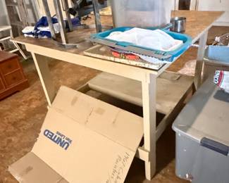 Vintage Utility Work Table