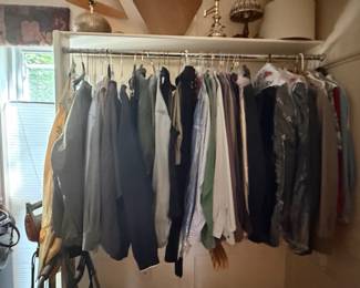 Assorted Mens Garment Rack Collection
