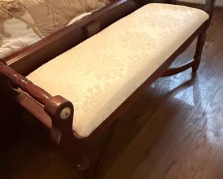 Regency Style Mahogany Window Bench