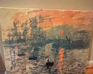 Claude Monet Impression, Sunrise Oil Painting Reproduction