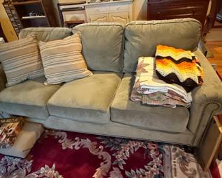 Pier Imports Alton Studded Rolled Arm Loveseat