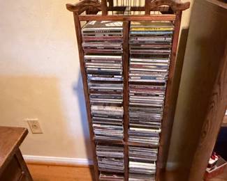 Wooden BirdcageStyle CD Storage Tower