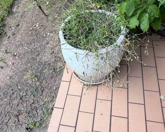Large Glazed Ceramic Garden Planter