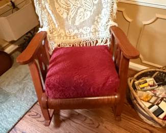 Antique Oak Morris Recliner Chair