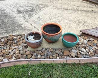 Assorted Decorative Garden Planters Set of 