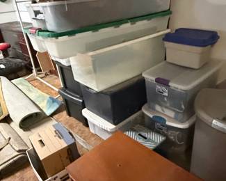 Plastic Storage Totes and Bins