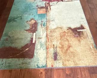 Mohawk Home Aqua Fusion Abstract Area Rug