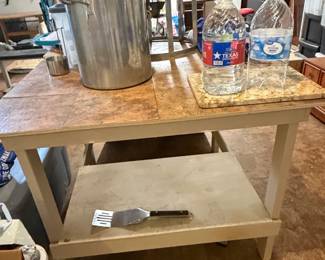 Custom DIY Kitchen Work Island