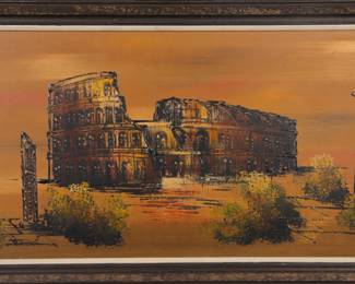 VANGUARD STUDIOS MID-CENTURY COLOSSEUM PAINTING