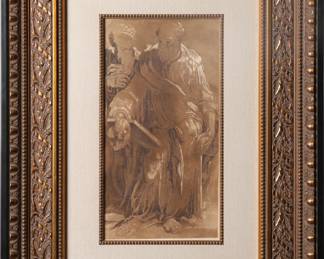 DOMENICO BECCAFUMI "TWO APOSTLES" 1750 AQUATINT