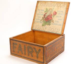 c.1900 FAIRBANKS FAIRY SOAP WOOD STORE DISPLAY BOX