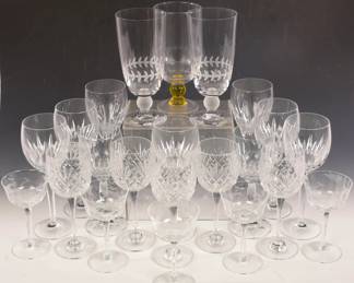  ESTATE COLLECTION WATERFORD "COLLEEN" & FINE CUT CRYSTAL