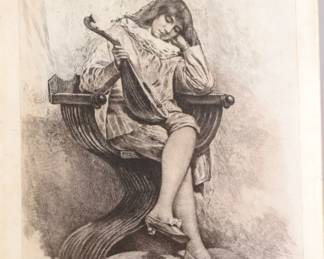 1889 EMIL MILO ~LOUIS COURTEN MANDOLIN ETCHING