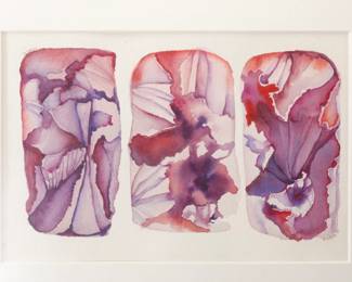 HUNTER ABSTRACT EXPRESSIONIST WATERCOLOR PAITNING