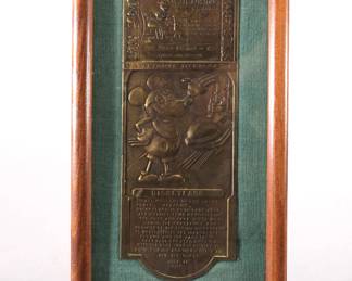 DISNEY OPENING DAY BRASS DOOR PUSH PATE PLAQUE