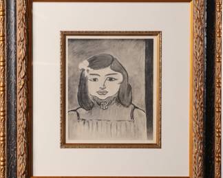 HENRI MATISSE "NONO LEBASQUE" 1954 LITHO SAURET