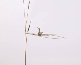 CURTIS JERE MID-CENTURY MOD COPPER BRASS SCULPTURE