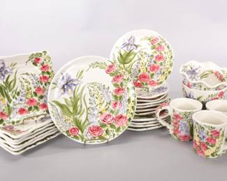 HEAVENLY GARDEN DAN SWANSON CERAMIC DINNERWARE SET