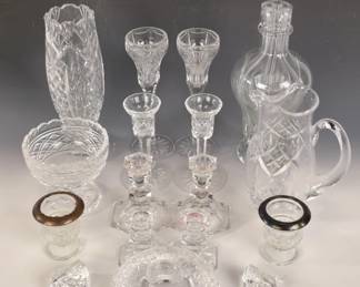 ESTATE COLLECTION OF WATERFORD & FINE CUT CRYSTAL