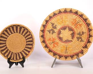 PAIR SOUTHWEST NATIVE OR REGIONAL COILED BASKETS