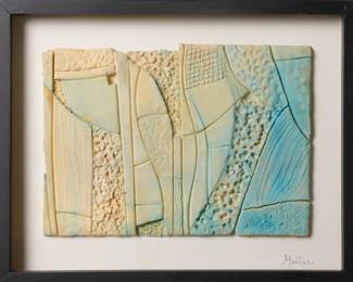 MELLADO "ABSTRACT RELIEF" 2014 MIXED MEDIA ART