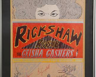 RICKSHAW ROSIE & THE GEISHA GASHERS SERIGRAPH S/N