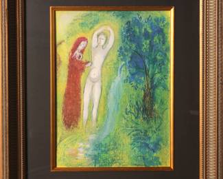 MARC CHAGALL DAPHNIS ET CHLOE 1977 LITHO BRAZILLER