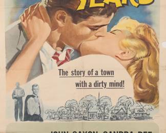 1958 THE RESTLESS YEARS ONE-SHEET MOVIE POSTER